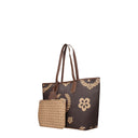 Pollini Mujers Bolsos De Hombro Pvc Marrón/Crema