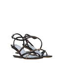 Fendi Mujers Sandalias de cuero multicolores