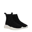 Love Moschino Women's Fabric Black Sneakers