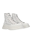 Alexander Mc Queen Men's Sneakers White Fabric