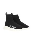 Love Moschino Women's Fabric Sneakers Black/White