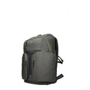 Piquadro Backpacks And Messenger Bags For Men In Green/Dark Gray Fabric