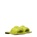 Bottega Veneta Women's Green/Kiwi Leather Slides And Clogs