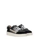 Mou Vrouwen's Sneakers Suède Grijs/Zwart