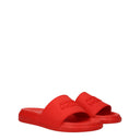 Alexander Mc Queen Women's Clogs And Mules Rubber Red/Bright Red