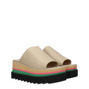 Stella Mc Cartney Women's Loafers And Clogs Eco Leather Beige/Sand