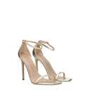 Stuart Weitzman Nudistcurve Sandals Women Leather Gold
