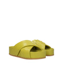 Stella Mc Cartney Women's Loafers And Clogs Eco Leather Green/Lime