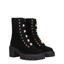 Stuart Weitzman Soho Perla Donna's Stivali in pelle scamosciata Neri