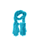 Bottega Veneta Tuscany Gloves Women Fur Blue/Turquoise