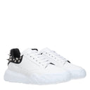 Alexander Mc Queen Herens Sneakers Wit/Zwart Leer