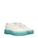 Reebok Club C Women's Leather Sneakers Beige/Aqua