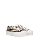 Burberry Women's Sneakers Fabric Beige/Multicolor