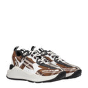 Burberry Men's Sneakers Fabric Brown/Birch