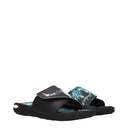 Adidas Slippers And Clogs Yugioh Men's Rubber Black/Light Blue