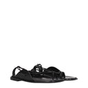 Salvatore Ferragamo Agena Women's Leather Flip Flops Black