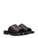Salvatore Ferragamo Hombres Chanclas y zuecos de cuero negro