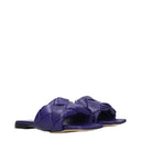 Bottega Veneta Women's Sandals And Clogs Purple Leather
