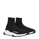 Męskie tenisówki Balenciaga Speed, materiał czarno-biały