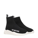 Love Moschino Women's Fabric Black Sneakers