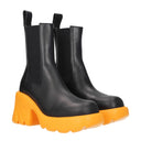 Bottega Veneta Women's Boots Leather Black/Mandarin