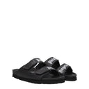 Palm Angels Mujers Sandalias Piel Negro