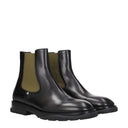 Buty męskie Alexander Mc Queen Skórzane Czarne/Khaki