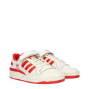 Adidas Sneakers Forum 84 Low Men's Leather Beige/Red