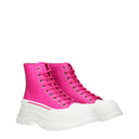 Alexander Mc Queen Women's Boots Fuchsia/Magenta Leather