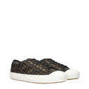 Fendi Domino Sneakers Men Fabric Brown/Tobacco