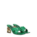 Dolce&Gabbana Women's Sandals Green/Grass Leather