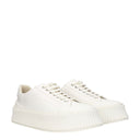 Jil Sander Men's Sneakers White Fabric