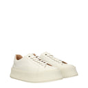 Jil Sander Women's Sneakers White Fabric/Cloud White