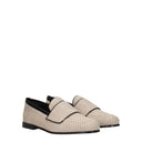 Max Mara Lizia Women's Fabric Loafers Beige/Warm Desert