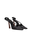 Saint Laurent Blade Sandals Women Leather Black
