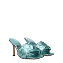 Bottega Veneta Women's Sandals Sky Blue/Ice Moon Leather