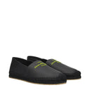 Salvatore Ferragamo Espadrillas Gus Mens Leather Black/Lime