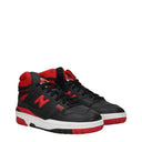 New Balance 650 Men's Sneakers Leather Black/Red