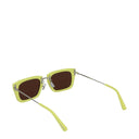 Damskie okulary przeciwsłoneczne Jacquemus Acetat żółty/srebrny