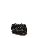 Valentino Garavani Women's Rockstud Spike Leather Handbag Black