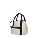 Balenciaga Women's Handbags Fabric Beige/Black