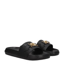 Versace Medusa Biggie Men's Slippers And Clogs Leather Black