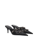 Balenciaga Women's Leather Sandals Black