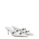 Balenciaga Women's White Leather Sandals