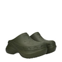 Balenciaga Crocs Clogs And Slides Men's Rubber Green/Khaki