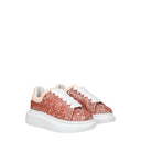 Alexander Mc Queen Gift Idea Sneakers Kids Women Glitter Pink/Gold Pink