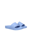 Balenciaga Gift Idea Slippers Kids Women Rubber Blue/Soft Sky