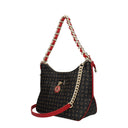 Pollini Mujers Bolsos De Hombro Pvc Negro/Lipstick