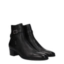 Saint Laurent 도리안 부츠 남성's 블랙 가죽