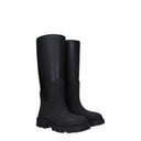 Burberry Mujers Botas de Goma Negras